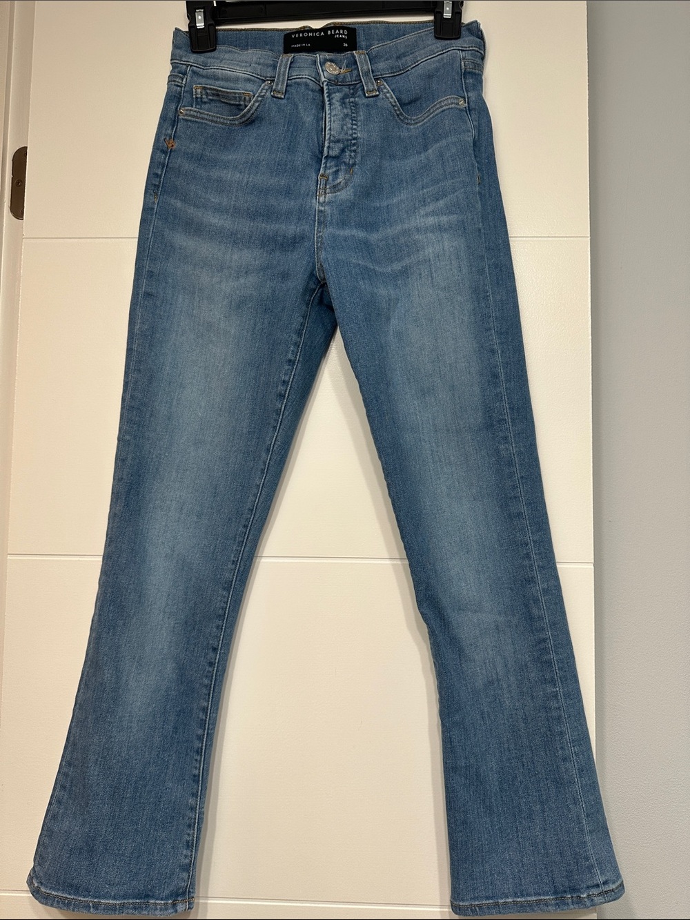 Veronica Beard Medium Blue Flared Kick Women's Jeans